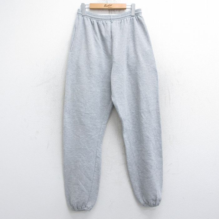 W34/古着 ラッセル スウェット パンツ メンズ 00s 無地 グレー 霜降り 25oct21 中古 ボトムス ロング_画像1