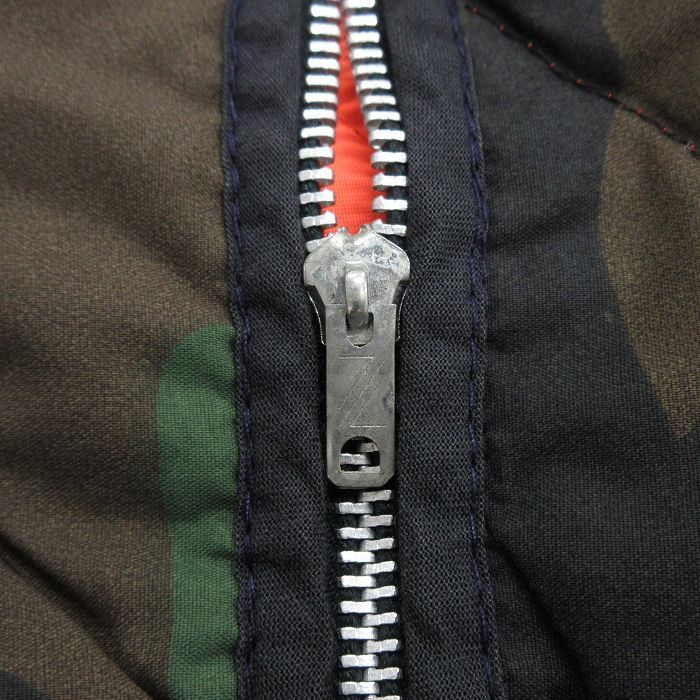 L/古着 エンパイア キルティング ベスト メンズ 80s ウッドランド 緑 グリーン 迷彩 25oct24 中古 アウター_画像5