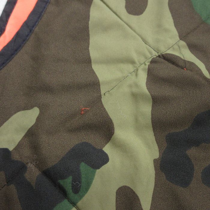 L/古着 エンパイア キルティング ベスト メンズ 80s ウッドランド 緑 グリーン 迷彩 25oct24 中古 アウター_画像9