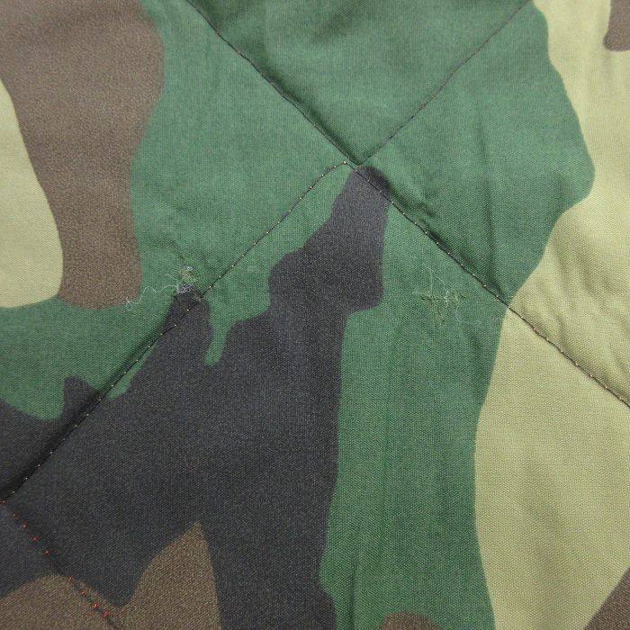 L/古着 エンパイア キルティング ベスト メンズ 80s ウッドランド 緑 グリーン 迷彩 25oct24 中古 アウター_画像10