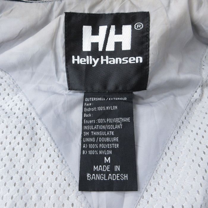 L/古着 ヘリーハンセン 長袖 ナイロン ジャケット メンズ シンサレート エキップ ロング丈 黒他 ブラック 内側メッシュ 25oct28 中古 アウ_画像4