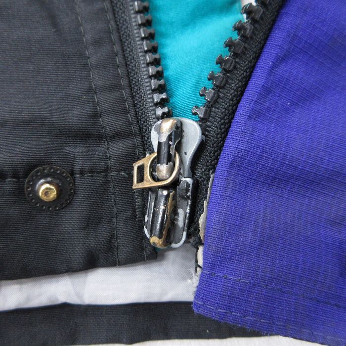 L/古着 ヘリーハンセン 長袖 ナイロン ジャケット メンズ シンサレート エキップ ロング丈 黒他 ブラック 内側メッシュ 25oct28 中古 アウ_画像5