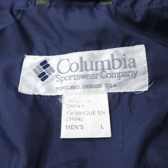 XL/古着 コロンビア 長袖 ナイロン ジャケット メンズ 90s Gizzmo ロング丈 濃緑他 グリーン 25oct28 中古 アウター_画像5