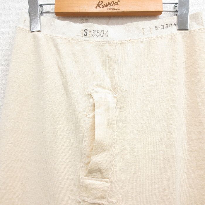 W32/古着 ビンテージ ミリタリー パンツ メンズ 50s M-50 生成り 25oct30 中古 ボトムス ロング_画像2