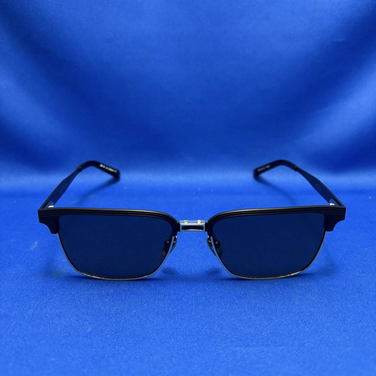 DITA ディータ Aristocrat アリストクラット ブロータイプ サングラス ブラック&シルバー 未使用 チタン DRX-2076-B-BLK-SLV-54 日本製_画像2