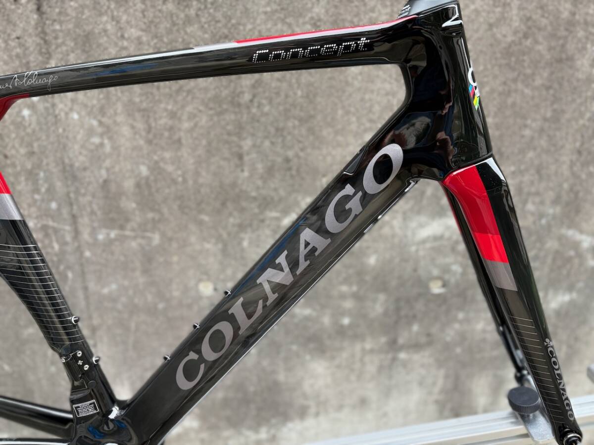 Colnago コルナゴ Concept Disc コンセプト カーボンエアロディスクロード 52s セラミックスピードBB 旧ロゴ 中古美品_画像4