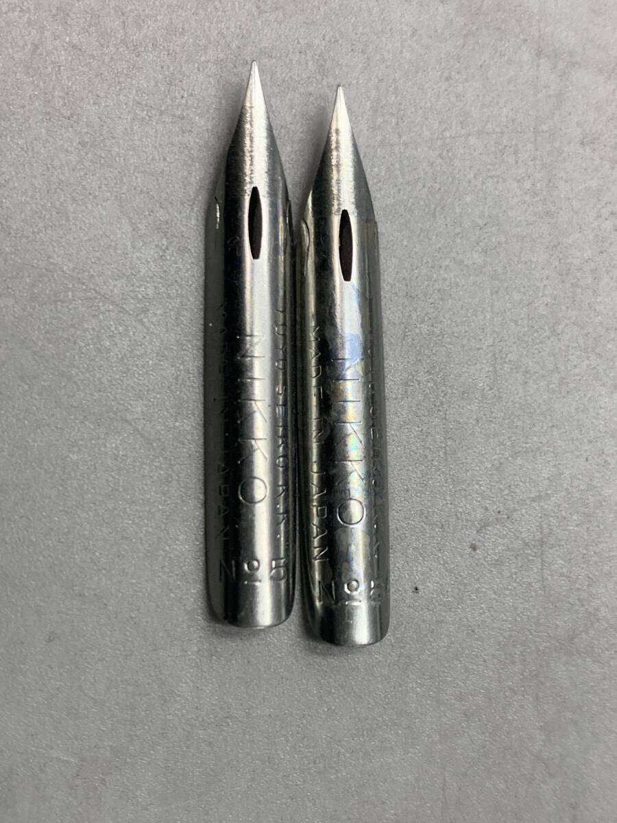 10＃CX/90096　NIKKO PEN 日光 ペン先 昭和レトロ 筆記具　まとめ　現状/未確認　60サイズ_画像6
