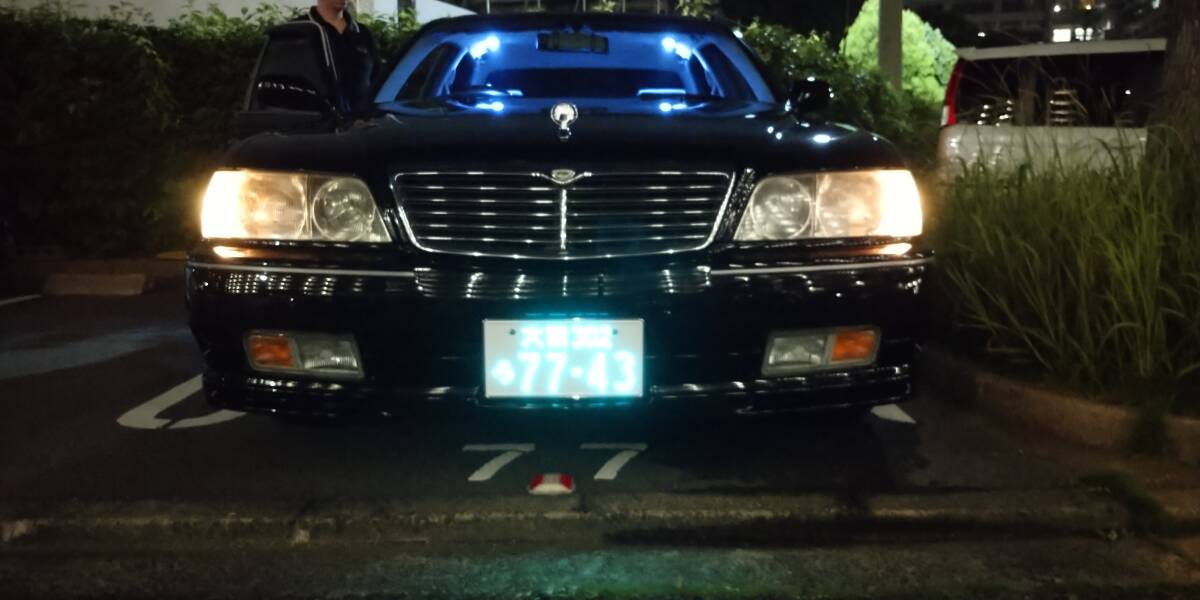 1萬(wàn)円スタート！全込み落札金額のみ! 美車(chē)! 低走行!6萬(wàn)8千kmブラックY33シーマ3リッターターボ 車(chē)検1年6ヶ月有り!!