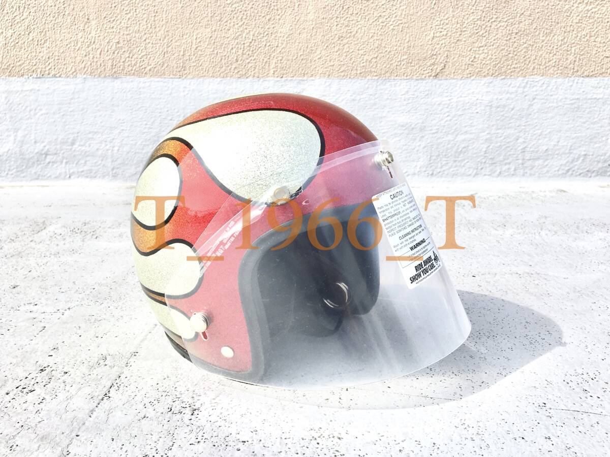 やっぱクリア!カッコよすぎるPAULSON(ポールソン)コンペシールド 3T 当時物NOSビンテージ 日本車 英車 ハーレー チョッパー_画像2