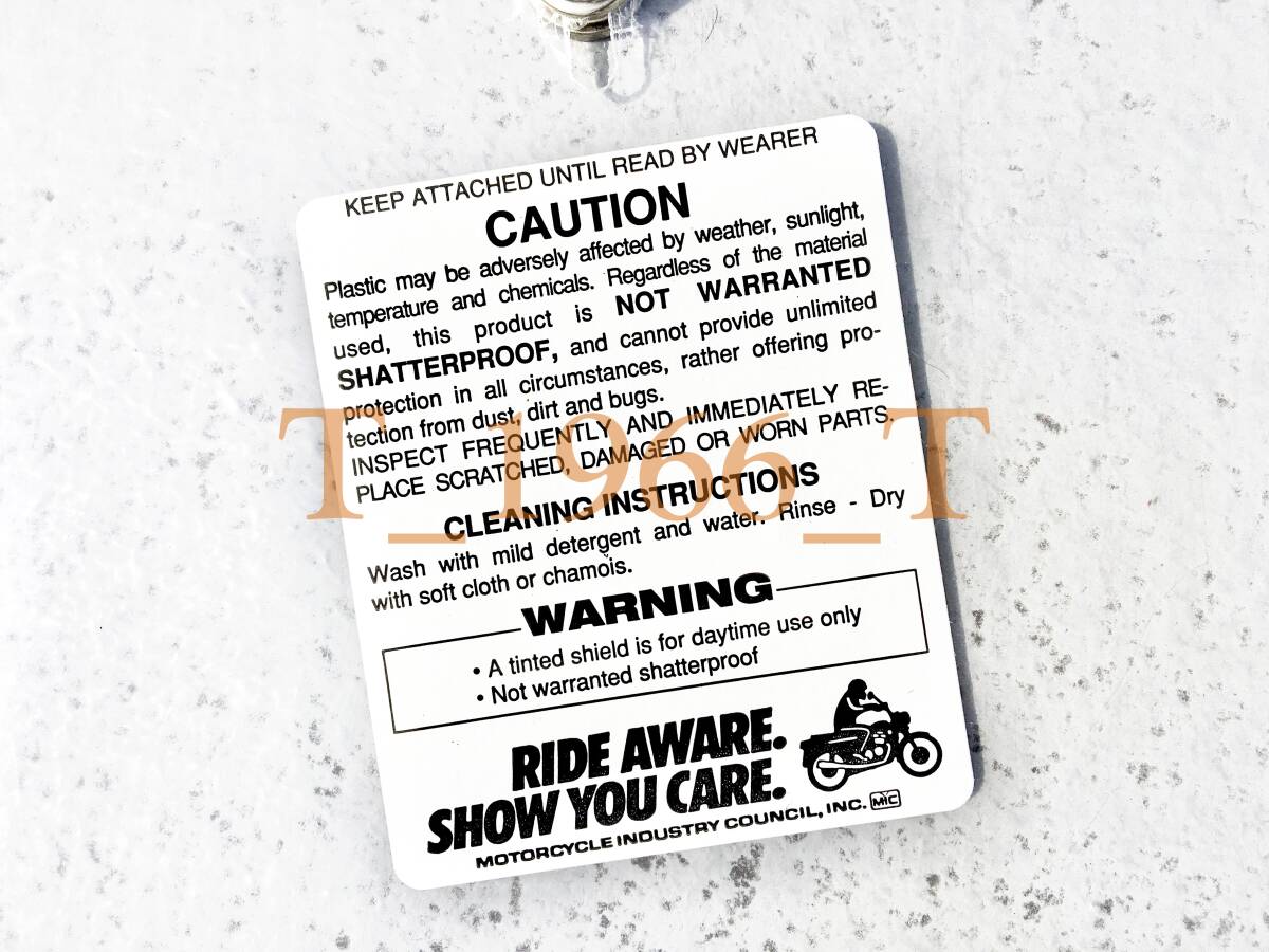 やっぱクリア!カッコよすぎるPAULSON(ポールソン)コンペシールド 3T 当時物NOSビンテージ 日本車 英車 ハーレー チョッパー_画像6