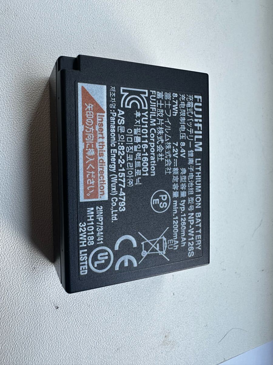 富士フイルム FUJIFILM NP-W126S 正規品 美品 動作確認済み バッテリー_画像2