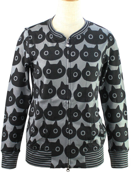 希少 ワコール マタノアツコ L 長袖 前開き トップス ネコ メメ 新品 775★_画像4