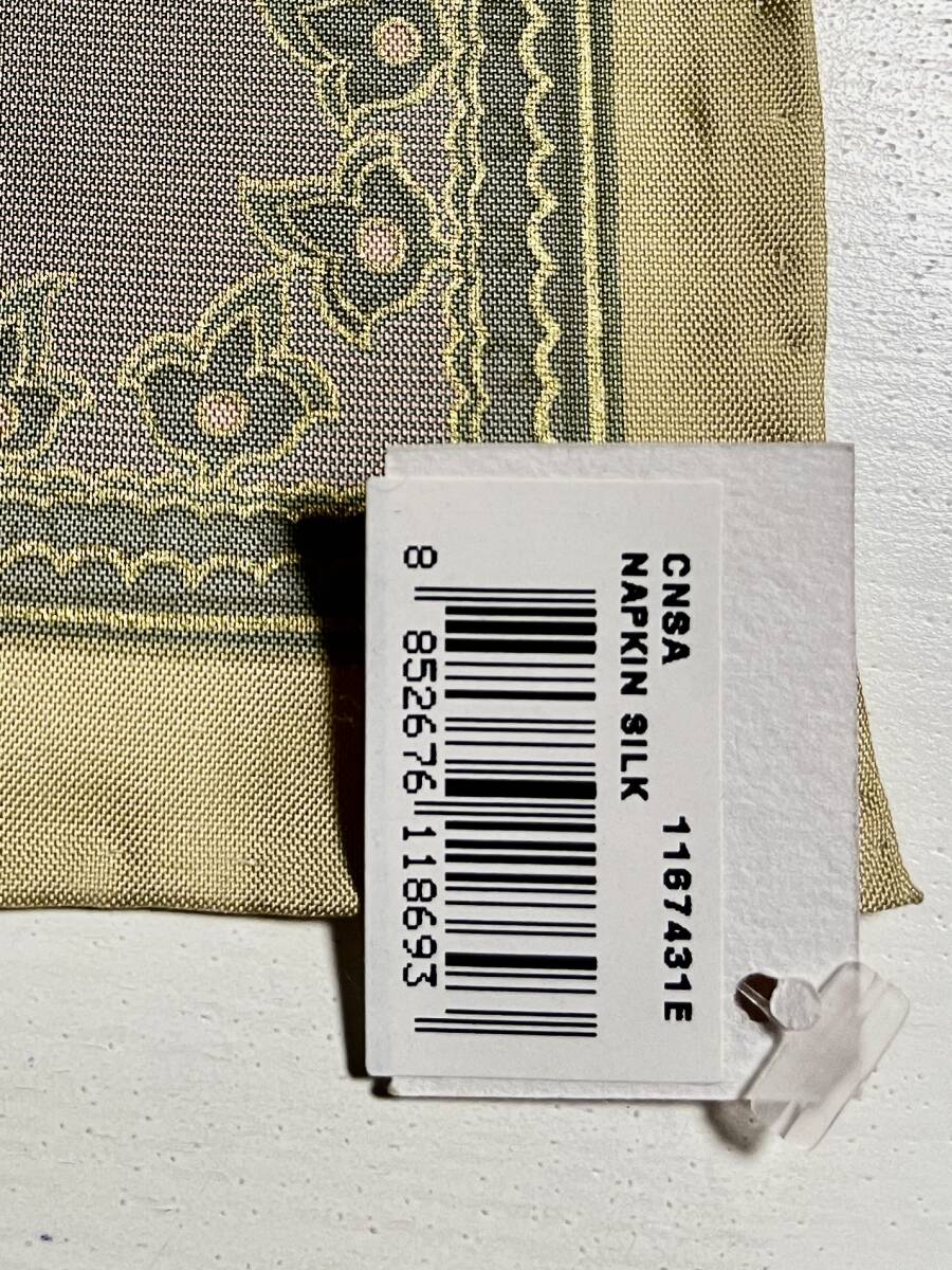 【未使用】ジム・トンプソン タイシルク スカーフ 象柄 _画像4