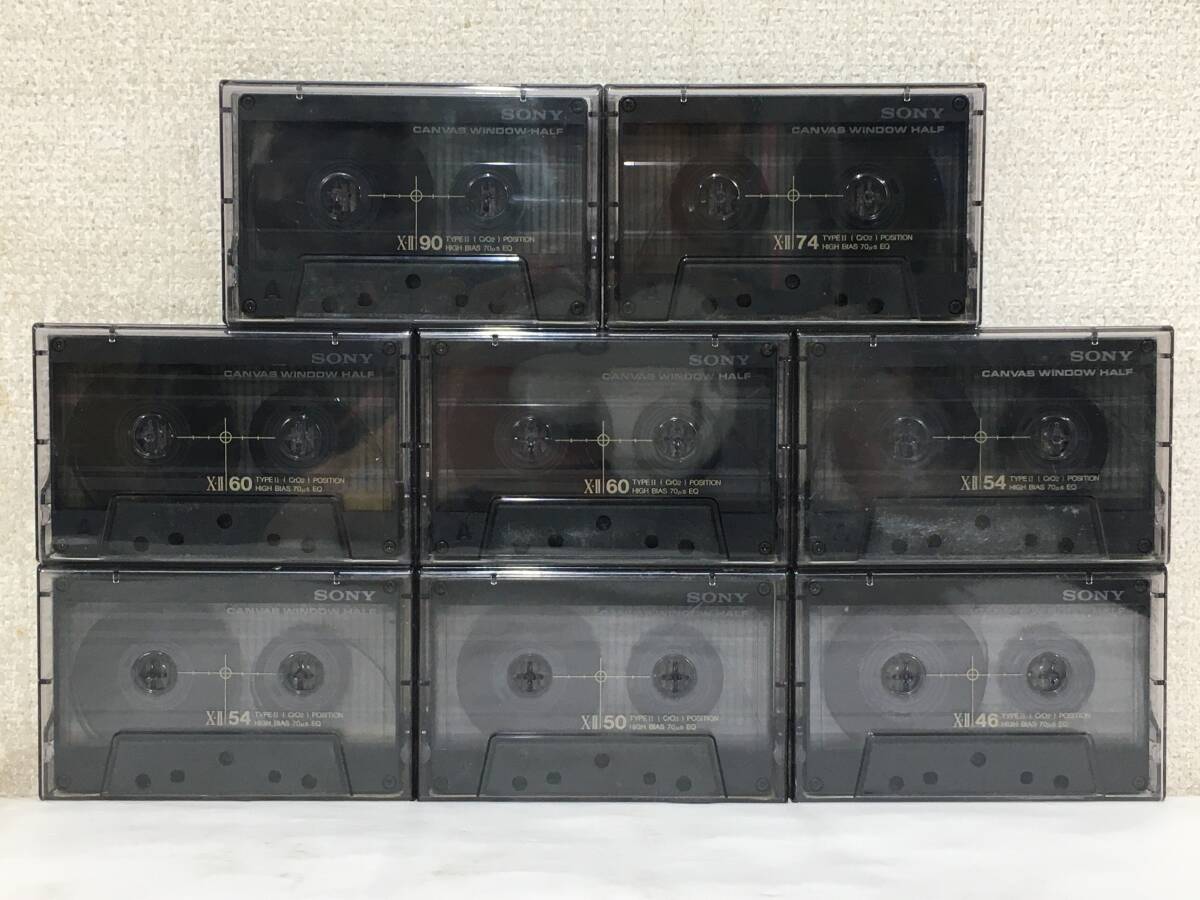 ●○チ927 SONY カセットテープ CrO2 POSITION NEW EXTRA UNIAXIAL X・Ⅱ90 他 8本セット○●_画像1