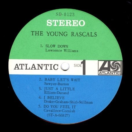 シュリンク付き！USオリジLP！The Young Rascals / S.T. 1966年作【Atlantic / SD 8123】緑・青ラベル ヤング・ラスカルズ Good Lovin_画像2