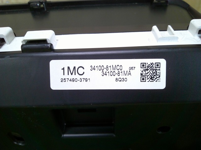 スペーシア DBA-MK32S スピードメーター ZJ3 34100-81MC0 34100-81MC1_画像4
