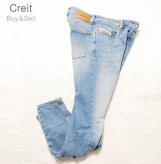 D109■DIESELディーゼルSLEENKER★W31L32スリムスキニーデニムジーンズパンツ_画像4