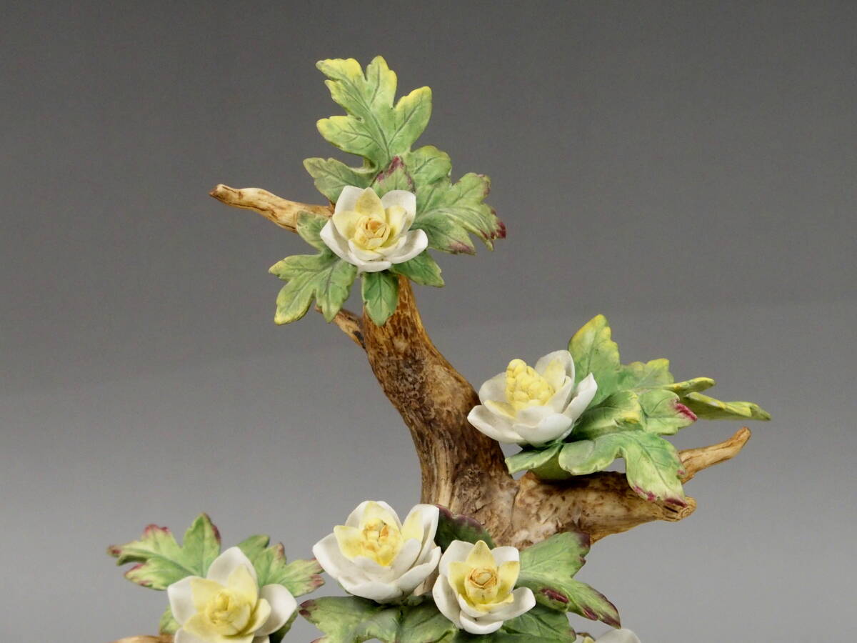 【陶器　花の木】　置物　飾り物　インテリア　洋風和風　居間　寝室　リビング　書斎_画像2