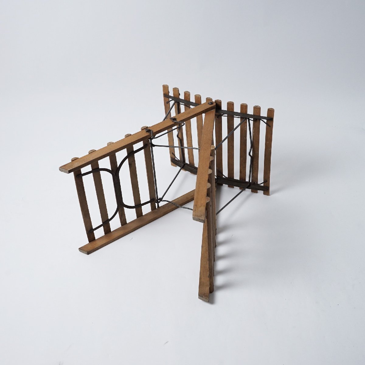  Франция античный складной стул из дерева складной стул табурет Vintage старый инструмент старый мебель [F83]