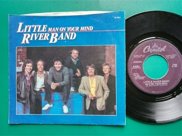 ★ＵＳ４５★リトル・リバー・バンド「マン・オン・ユア・マインド」　美品　　ＰＳ付き！！　　トップ１５ヒット１９８２年！！_画像1