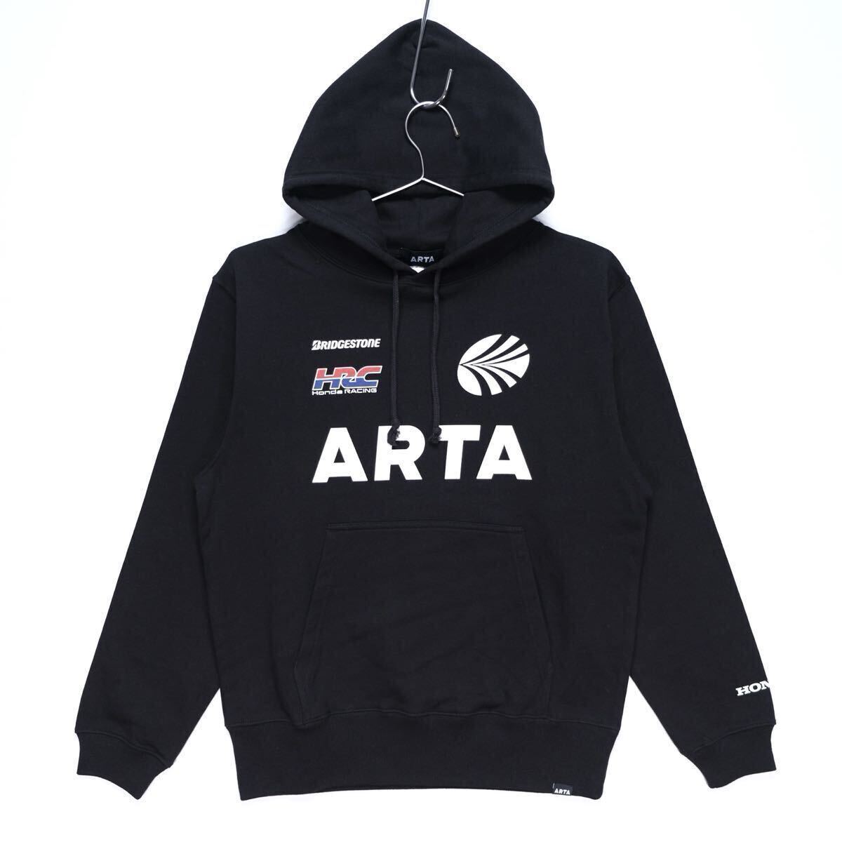 【送料無料】ARTA レプリカ ロゴ スウェット フーディ(BLACK)/パーカー/Honda Racing(HRC)/ホンダレーシング/SUPER GT/スーパーGT/Mサイズ_画像1