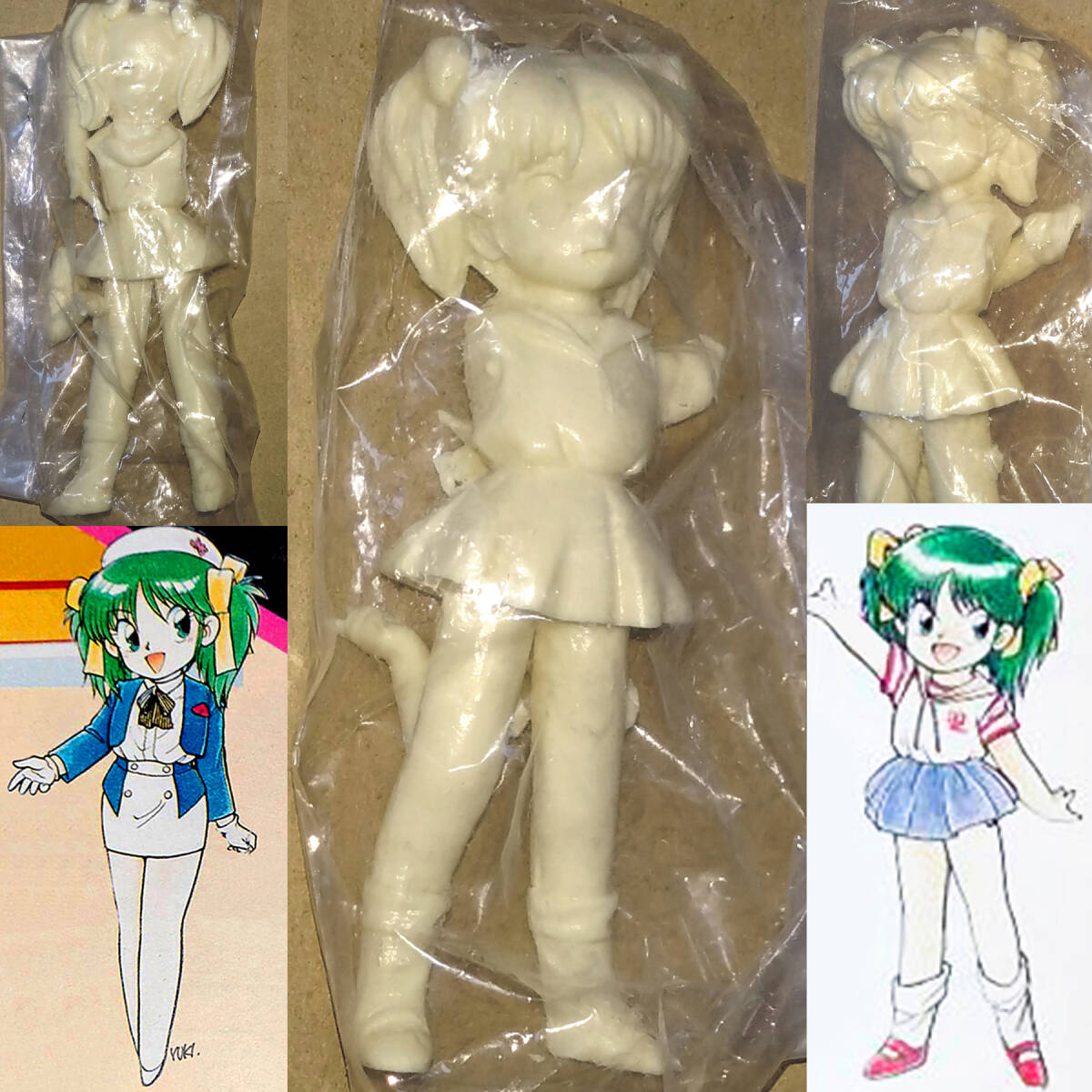 ボーメ原型　ふじたゆきひさ　立体造形団の女の子　海洋堂　アニメージュ　ガレキ　ワンダーフェスティバル　ワンフェス_画像1