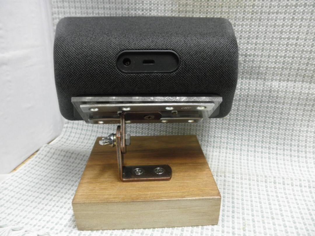 ★ 期間限定 特価 アレクサ Echo Show 5 卓上スタンド 下方モニター台 ウォールナット台 ハンドメイド品 ★_画像3