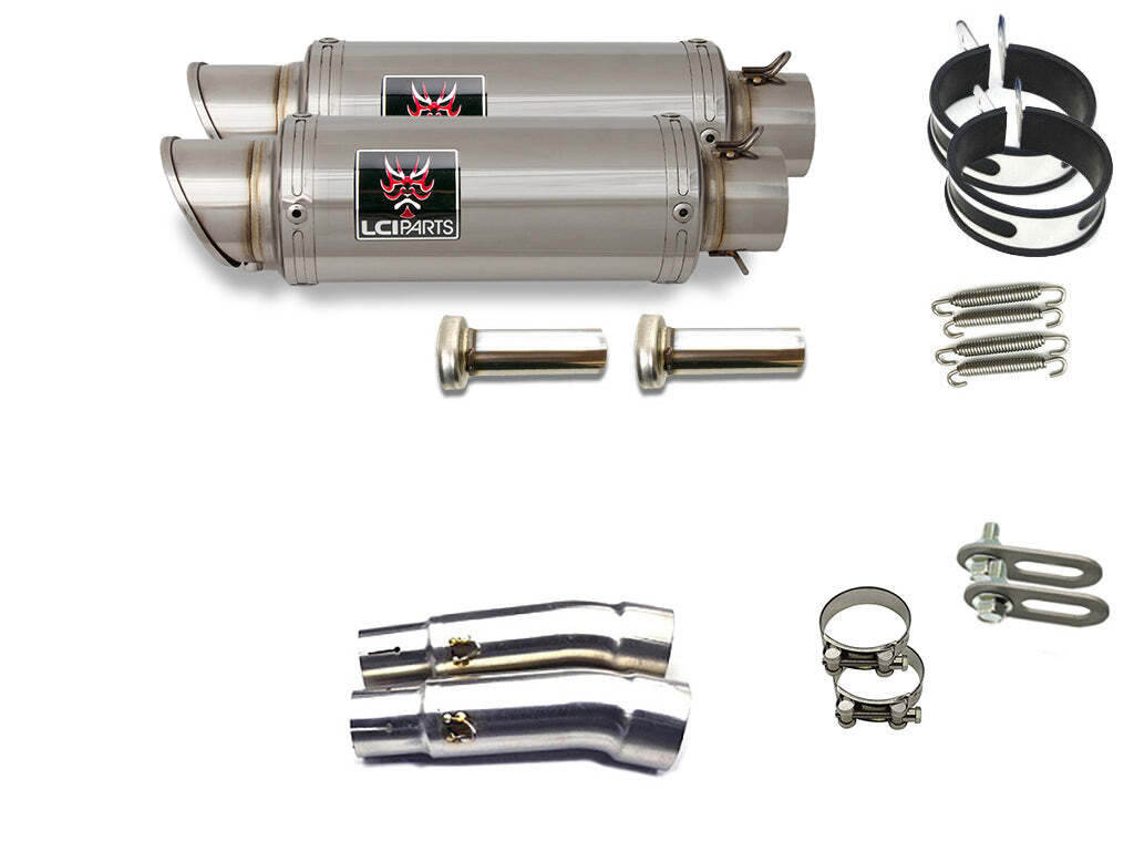 モトグッツィ V7 Racer / V7II Racer LCIPARTS ショートステンレススリップオンマフラー_画像1