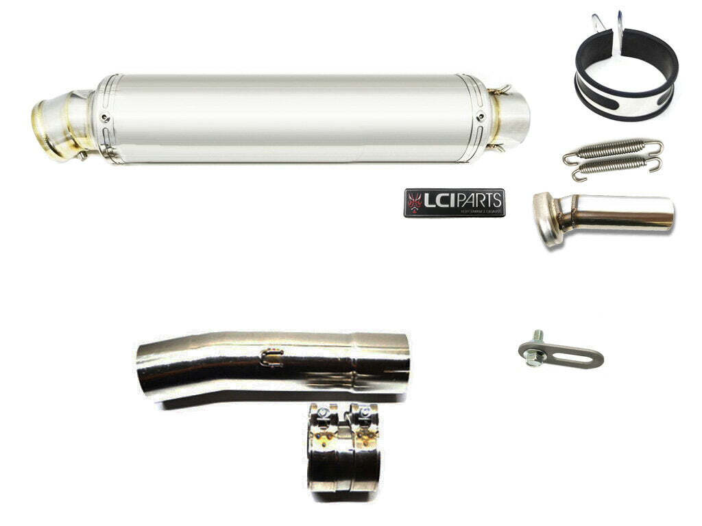 ホンダ VTR250 1998-2014 LCIPARTS ラウンドステンレススリップオンマフラー_画像1