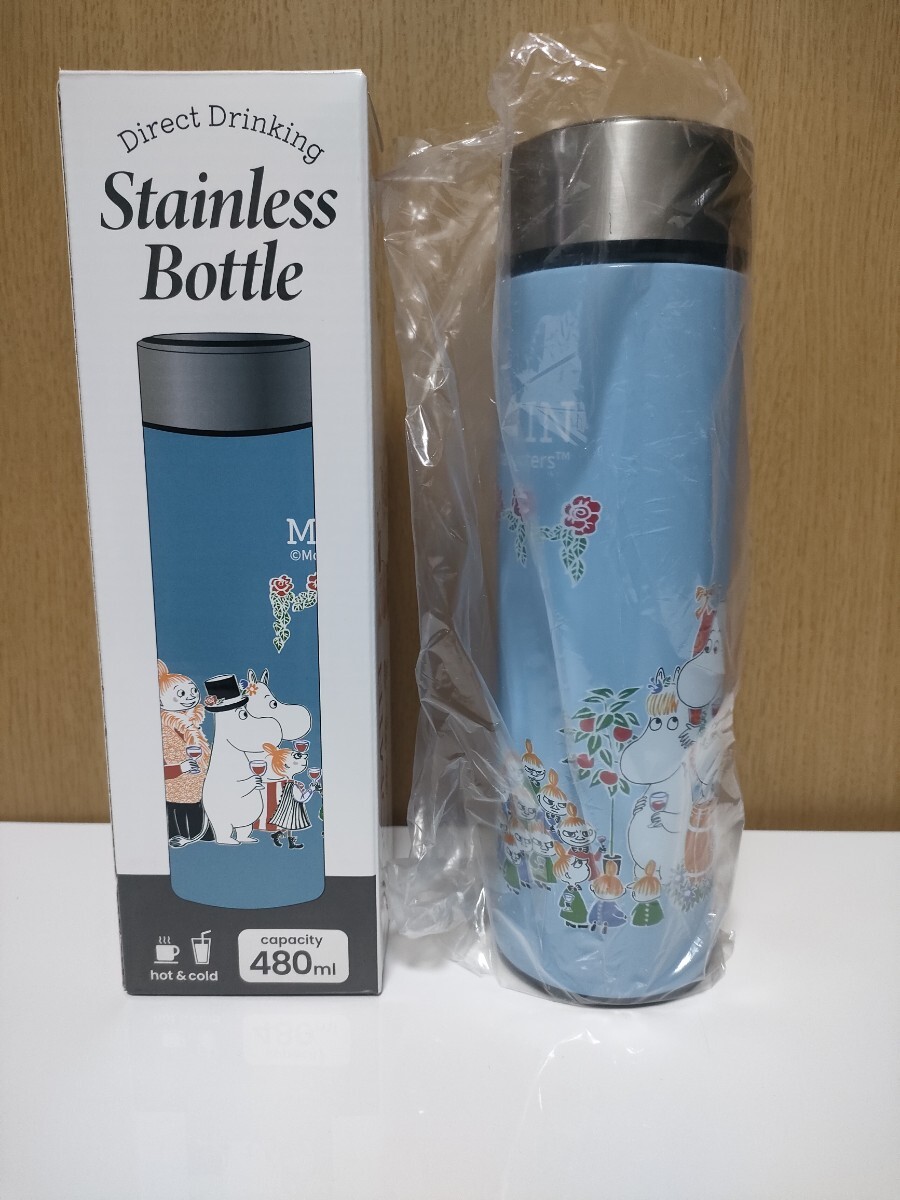 ムーミン 直飲 ステンレスボトル 480ml ステンレス 水筒 ムーミン フローレン リトルミイ 保温 保冷 保温冷_画像3