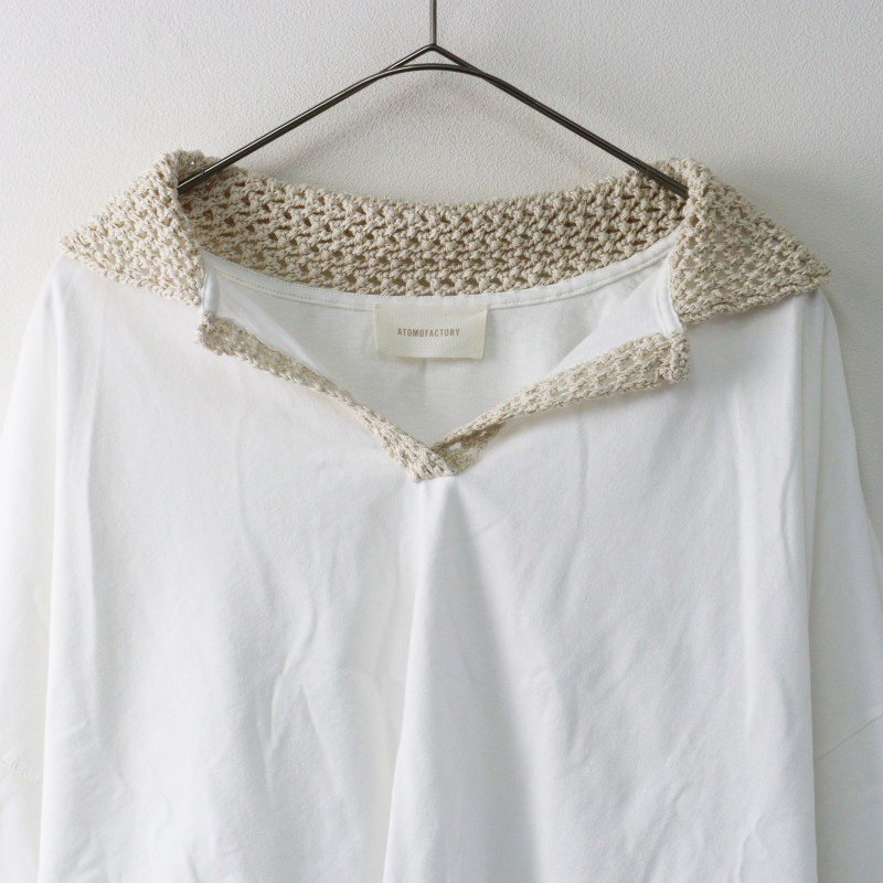 美品 2025SS ジャーナルスタンダードラックス journal standard luxe ATOMO FACTORY アトモファクトリー SS COLLAR TOP【2400014507027】_画像3