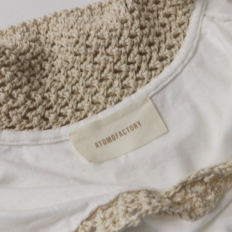 美品 2025SS ジャーナルスタンダードラックス journal standard luxe ATOMO FACTORY アトモファクトリー SS COLLAR TOP【2400014507027】_画像5