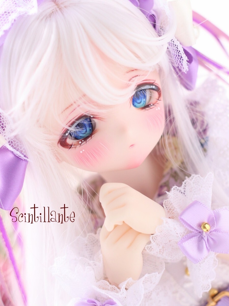 【シンティランテ】DDH-27 カスタムヘッド SW ソフビ盛り(難有り) + おまけ手描きアイ２組、ワンピース、カチューシャ