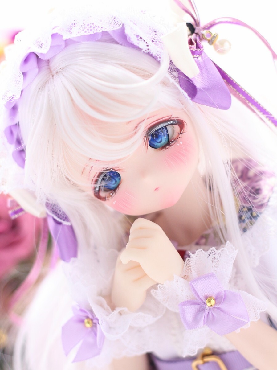 【シンティランテ】DDH-27 カスタムヘッド SW ソフビ盛り(難有り) + おまけ手描きアイ２組、ワンピース、カチューシャ
