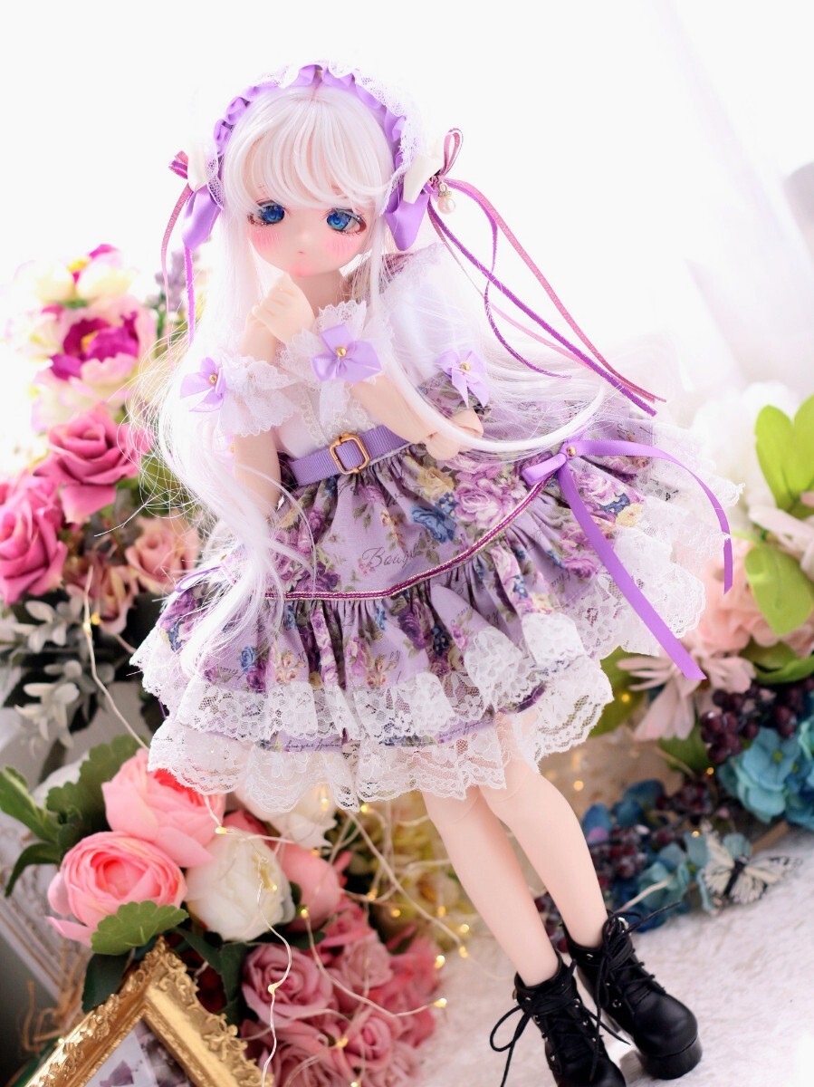 【シンティランテ】DDH-27 カスタムヘッド SW ソフビ盛り(難有り) + おまけ手描きアイ２組、ワンピース、カチューシャ