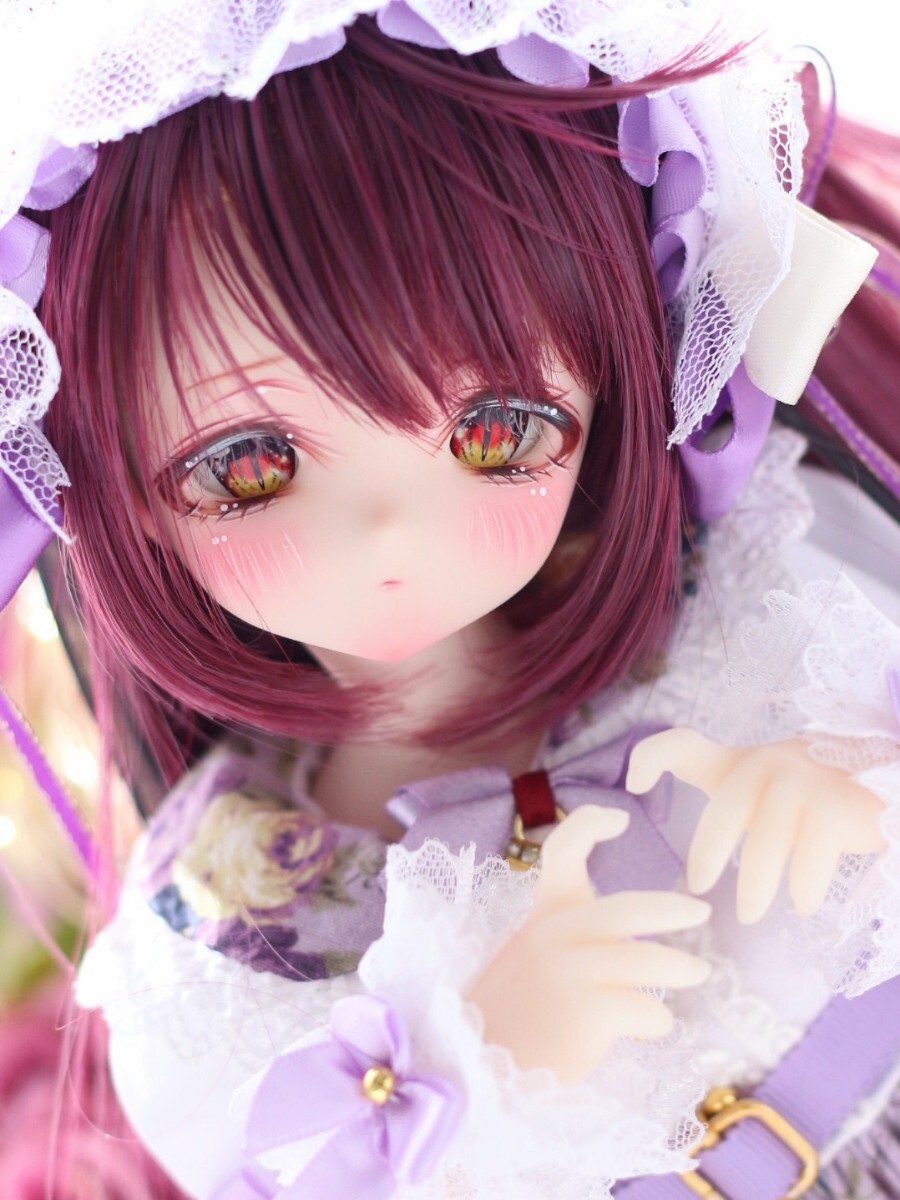 【シンティランテ】DDH-27 カスタムヘッド SW ソフビ盛り(難有り) + おまけ手描きアイ２組、ワンピース、カチューシャ