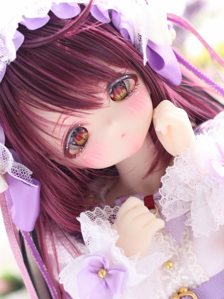 【シンティランテ】DDH-27 カスタムヘッド SW ソフビ盛り(難有り) + おまけ手描きアイ２組、ワンピース、カチューシャ