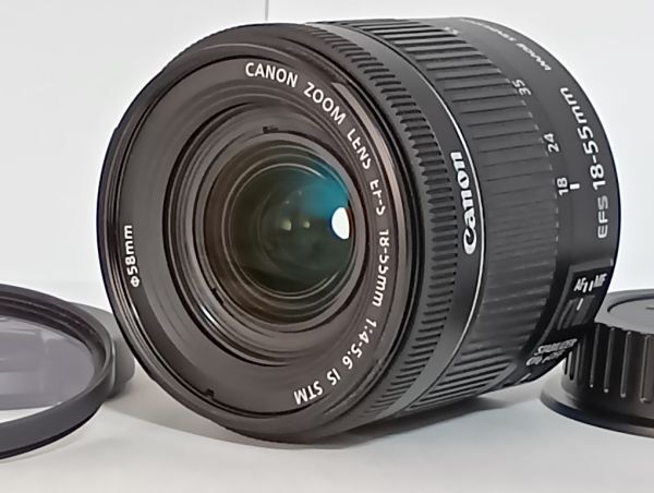 ★極上美品★ キヤノン Canon EF-S 18-55mm F4-5.6 IS STM t0150_画像1