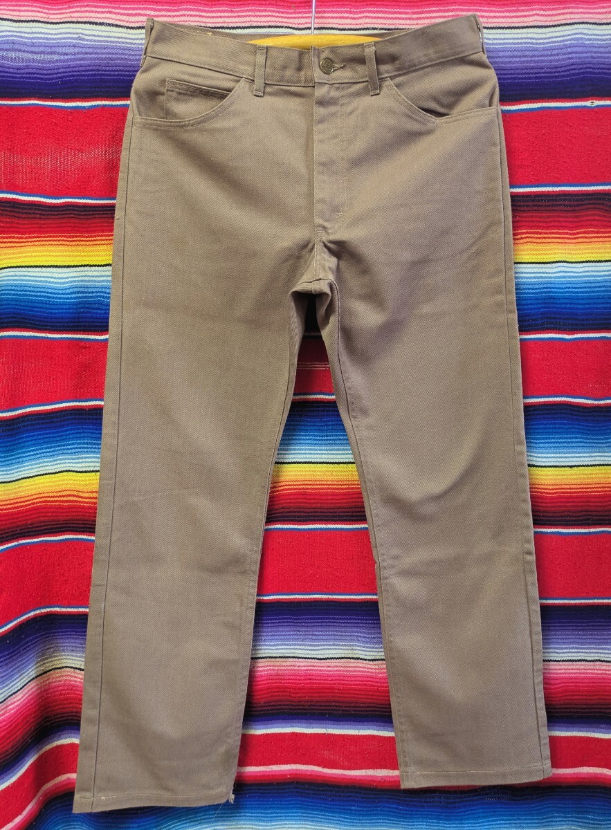 超レアカラー 80s USA製 LEE ツイルパンツ ビンテージ■1980年代製 W34 200 TALON42 ブーツカット Wrangler 古着 LEVI'S 519 517 70s 90s_画像2