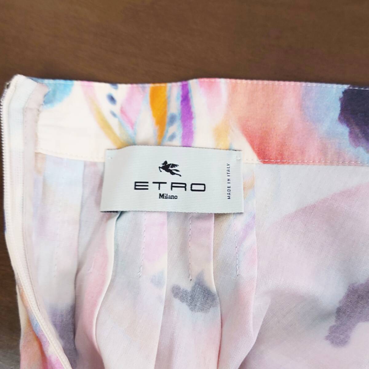 美品 ETRO ロングスカート Lサイズ 42 綿 コットン エトロ 春 夏 秋_画像5