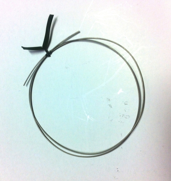 チタンワイヤー_チタン製　針金0.8mm-50cmセット　チタン針金_画像1
