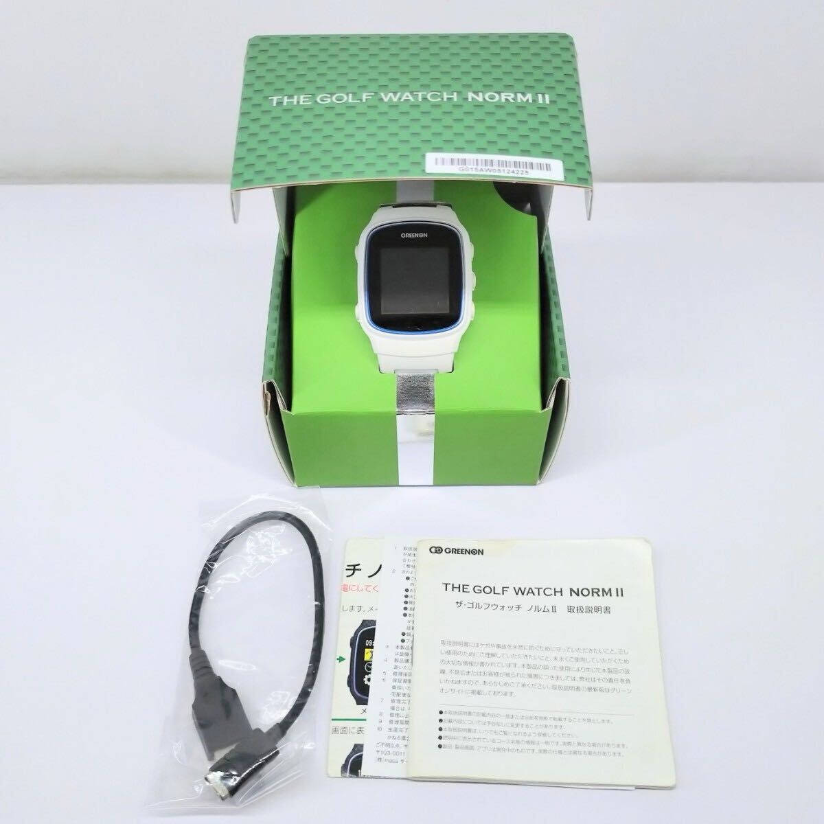 sa)[ простой подтверждение рабочего состояния только ] GREENON зеленый on THE GOLF WATCH NORM Ⅱ II The Golf часы norum2 G015A белый Golf navi управление Y