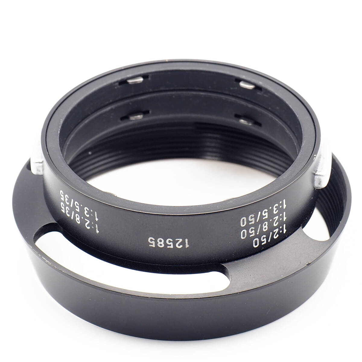 LEICA Metal Lens Hood 12585 for M/L39 E39 SUMMICRON 50mm F2 ELMAR 50mm F2.8 F3.5 SUMMARON 35mm F2.8 F3.5 LEITZ WETZLAR GERMANY_画像6