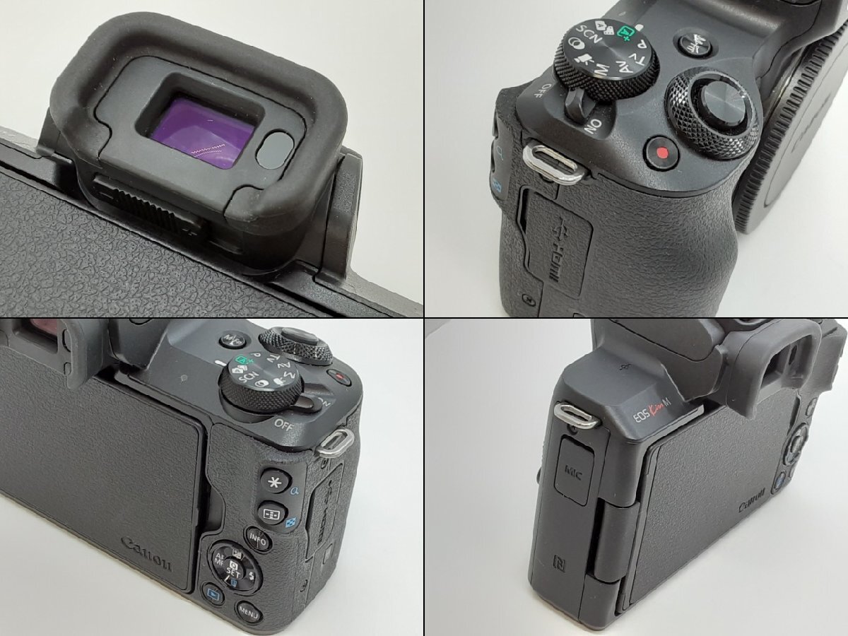 ★ キャノン Canon EOS kiss M ダブル レンズ キット EF-M 55-200 15-45 mm 一眼 ミラーレス カメラ 動作未確認 ジャンク 【中古】 dgs4684_画像7