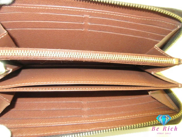 ルイ ヴィトン ジッピー ウォレット M60017 モノグラム 茶 PVC レザー ラウンド ファスナーLOUIS VUITTON【中古】【送料無料】bs4121
