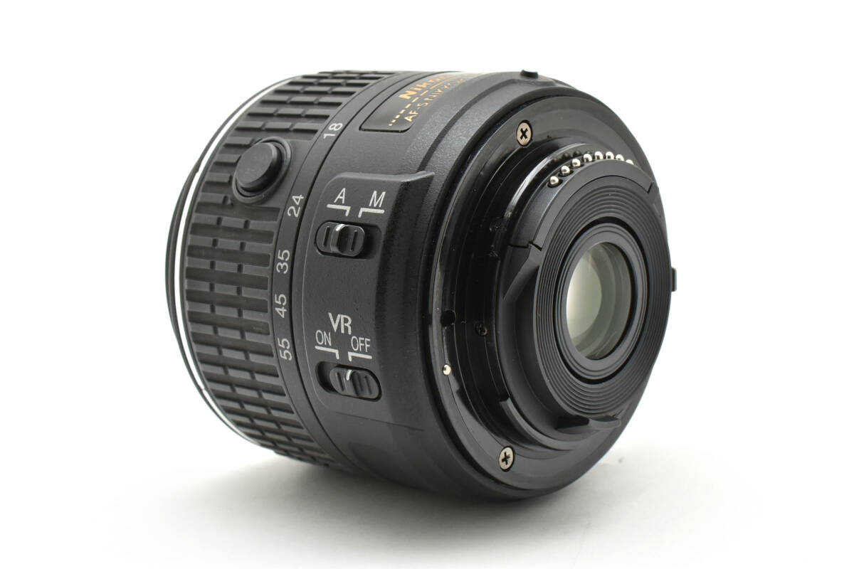 Nikon AF-S DX ニッコール カメラレンズ 18-55mm f3.5-5.6 G VR II ブラック フード付き ニコン 404_画像6
