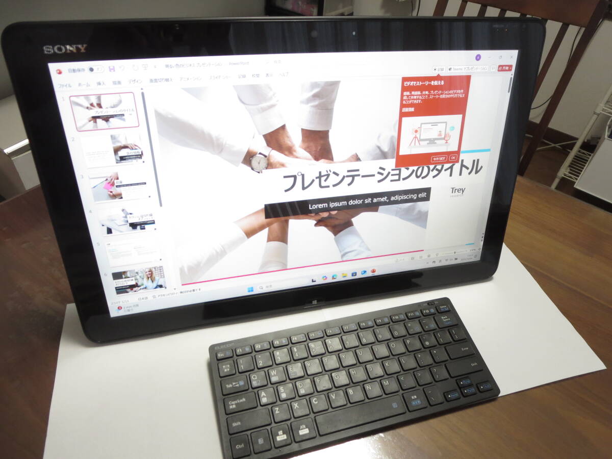 良好 VAIO Tap20 SVJ2022AJ Core i7 メモリー8GB/500G/Windows11/Office365