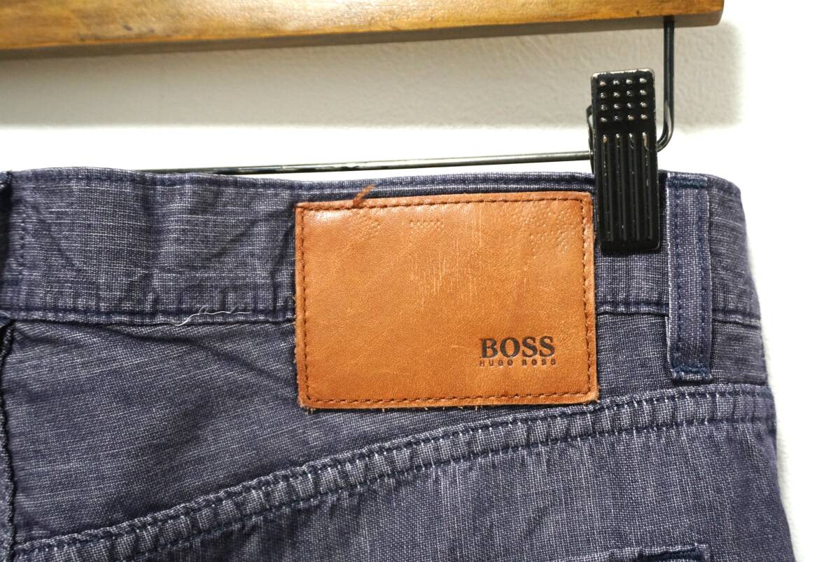 HUGO BOSS レギュラーフィット コットンリネンパンツ 31/34(M位)_画像7