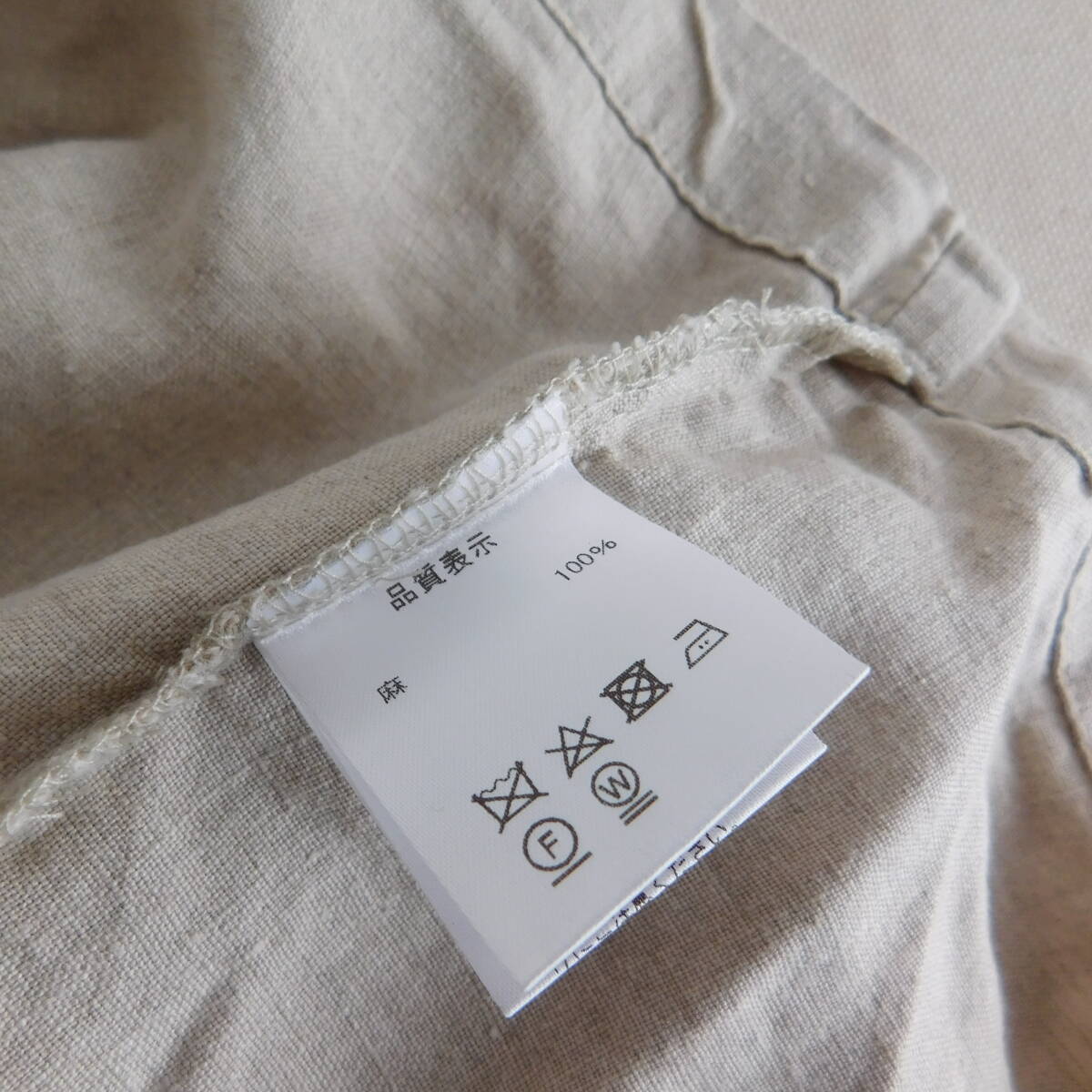 私の部屋★１回着★リネンブラウス★麻100★D814_画像7