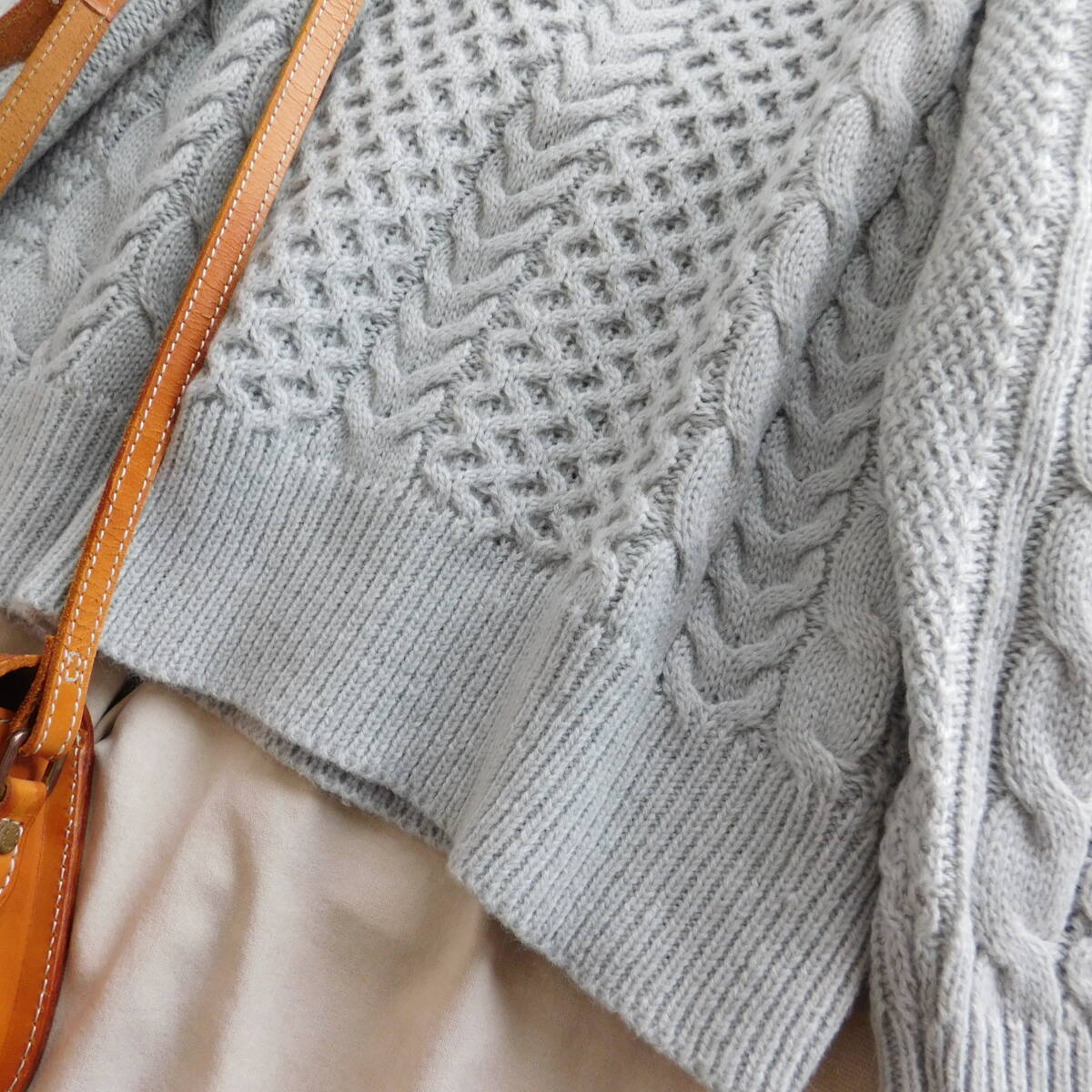 サマンサモスモス★Samansa Mos2★新品同様★ケーブルニット★E004_画像4